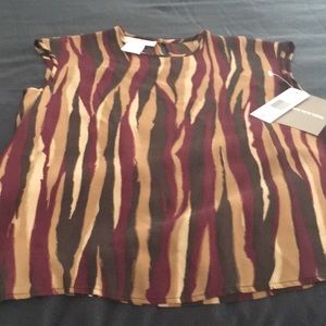 Silk sleeveless blouse